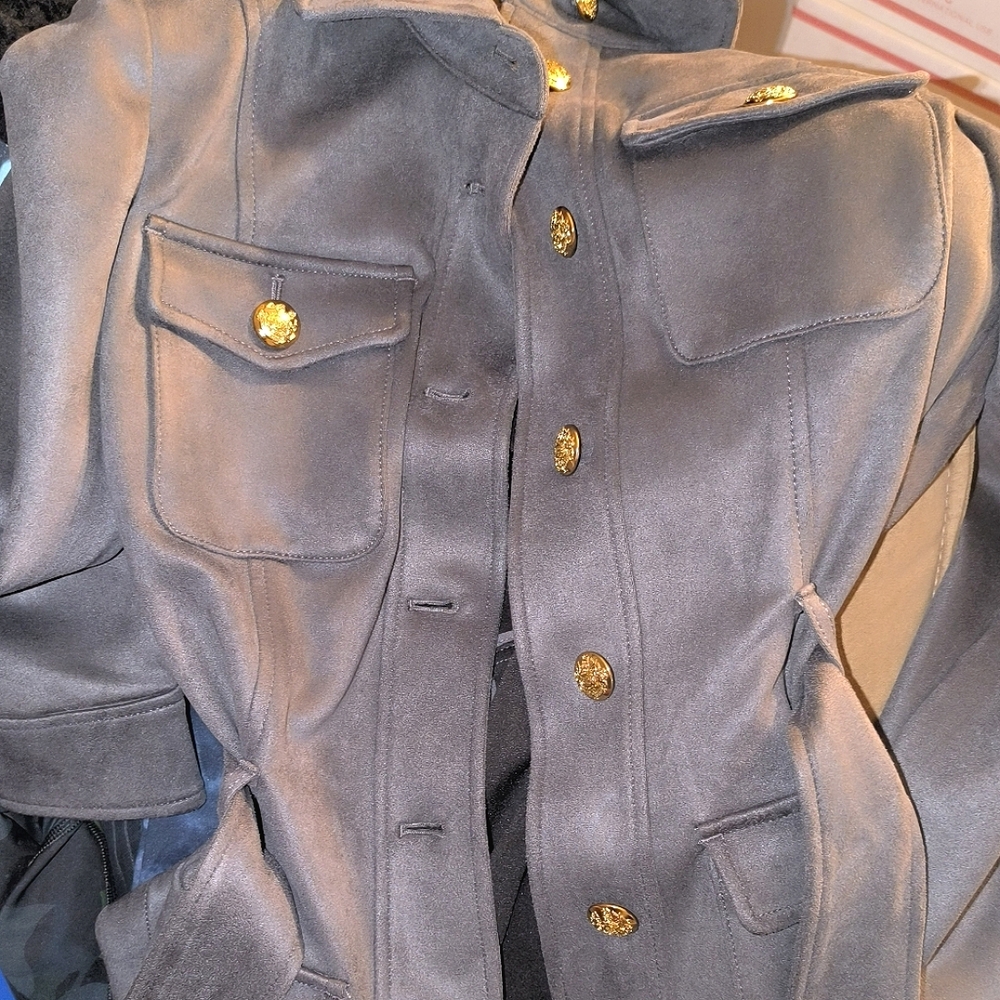 WHBM Ultra Suede Safari Jacket - Picture 9 of 14